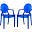 Casper Blue Dining Arm Chair EEI-905-BLU
