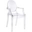 Casper Clear Dining Arm Chair EEI-121-CLR