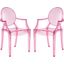 Casper Pink Dining Arm Chair