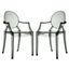 Casper Smoke Dining Arm Chairs Set of 2 EEI-905-SMK