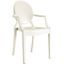 Casper White Dining Arm Chair EEI-121-WHI