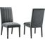 Catalyst Performance Velvet Dining Side Chair - Set of 2 In Gray