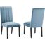 Catalyst Performance Velvet Dining Side Chair - Set of 2 In Light Blue