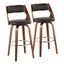 Cecina Barstool Set of 2 In Brown