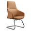 Celeste Series Office Guest Chair In Acorn Brown Leather