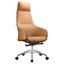 Celeste Series Office Tall Chair In Acorn Brown Leather