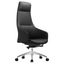 Celeste Series Tall Office Chair In Black Leather