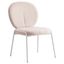 Celestial Boucle Dining Chair In Beige