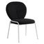 Celestial Boucle Dining Chair In Black
