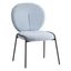 Celestial Boucle Dining Side Chair In Blue