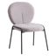 Celestial Boucle Dining Side Chair In Grey