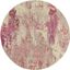 Celestial Ivory And Pink 4 Round Area Rug