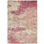 Celestial Ivory And Pink 4 X 6 Area Rug