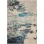 Celestial Ivory And Teal Blue 7 X 10 Area Rug