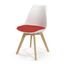 Celine Side Chairs Set of 2 In White and Red