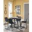 Centiar Round Dining Room Set With Black Chairs