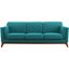 Chance Teal Upholstered Fabric Sofa