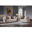 Chanelle Thick Velvet Fabric Upholstered 2Pc Living Room Set Made With Wood In Beige