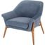 Charlize Dusty Blue Fabric Occasional Chair