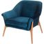 Charlize Midnight Blue Fabric Occasional Chair