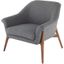 Charlize Shale Grey Fabric Occasional Chair