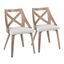 Charlotte Chair Set of 2 In Washed White