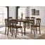 Charnell Counter Height Dining Room Set (Walnut)