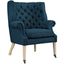 Chart Upholstered Fabric Lounge Chair In Azure