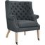 Chart Upholstered Fabric Lounge Chair In Gray