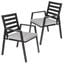 Chelsea Patio Dining Armchair Set of 2 In Light Grey