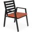 Chelsea Patio Dining Armchair with Removable Cushions In Orange
