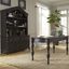 Chesapeake 3 Piece Desk and Hutch Set In Wirebrushed Antique Black