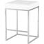 Chi White Leather Counter Stool