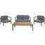 Chicopee 4 Pc Living Set in Natural and Grey