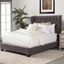 Chloe French Gray King Upholstered Panel Bed