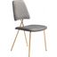Chloe Gray and Gold Dining Chair Set Of 2