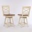 Choices Antique White X Back Counter Stool Set of 2