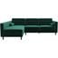 Christian Sectional Sofa Green Left Chaise