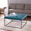 Ciarin Upholstered Cocktail Ottoman In Blue