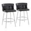 Cinch Claire 26 Inch Fixed Height Counter Stool Set of 2 In Chrome