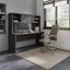 Cirocco Charcoal Desk & Hutch Home Office Desk with Hutch 0qb24474043