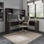 Cirocco Charcoal Desk & Hutch Home Office Desk with Hutch 0qb24474048