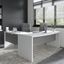 Cirocco White and Gray Home Office Set