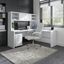 Cirocco White Desk & Hutch Home Office Desk with Hutch 0qb24474026