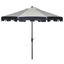 City Fashion Beige and Navy UV-Resistant 9 Auto Tilt Umbrella