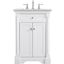 Clarence 24 Inch Single Bathroom Vanity In White