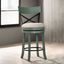 Clarence 24 Inch Swivel Barstool In Antique Green