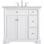 Clarence 36 Inch Single Bathroom Vanity In White