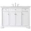 Clarence 48 Inch Single Bathroom Vanity In White