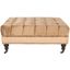 Clark Gold, Olive and Espresso Cocktail Tufted Ottoman